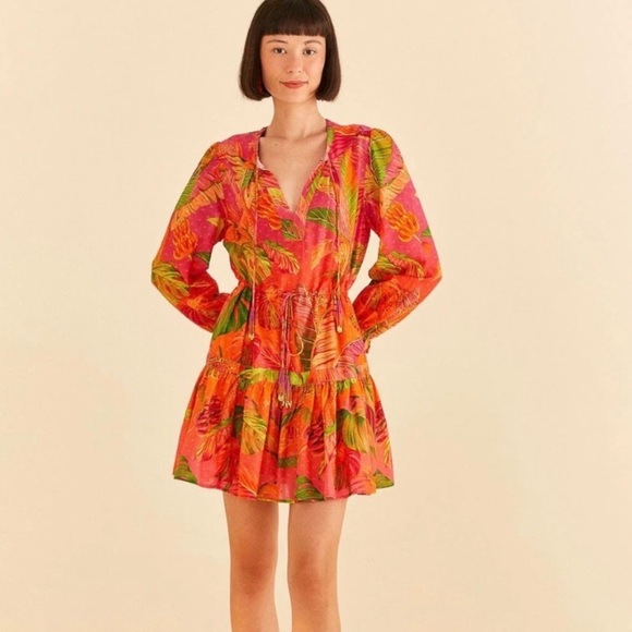 Farm Rio Ombré Forest Mini Dress size Small - Picture 1 of 8